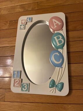 Homco - VTG. BABY NURSERY MIRROR